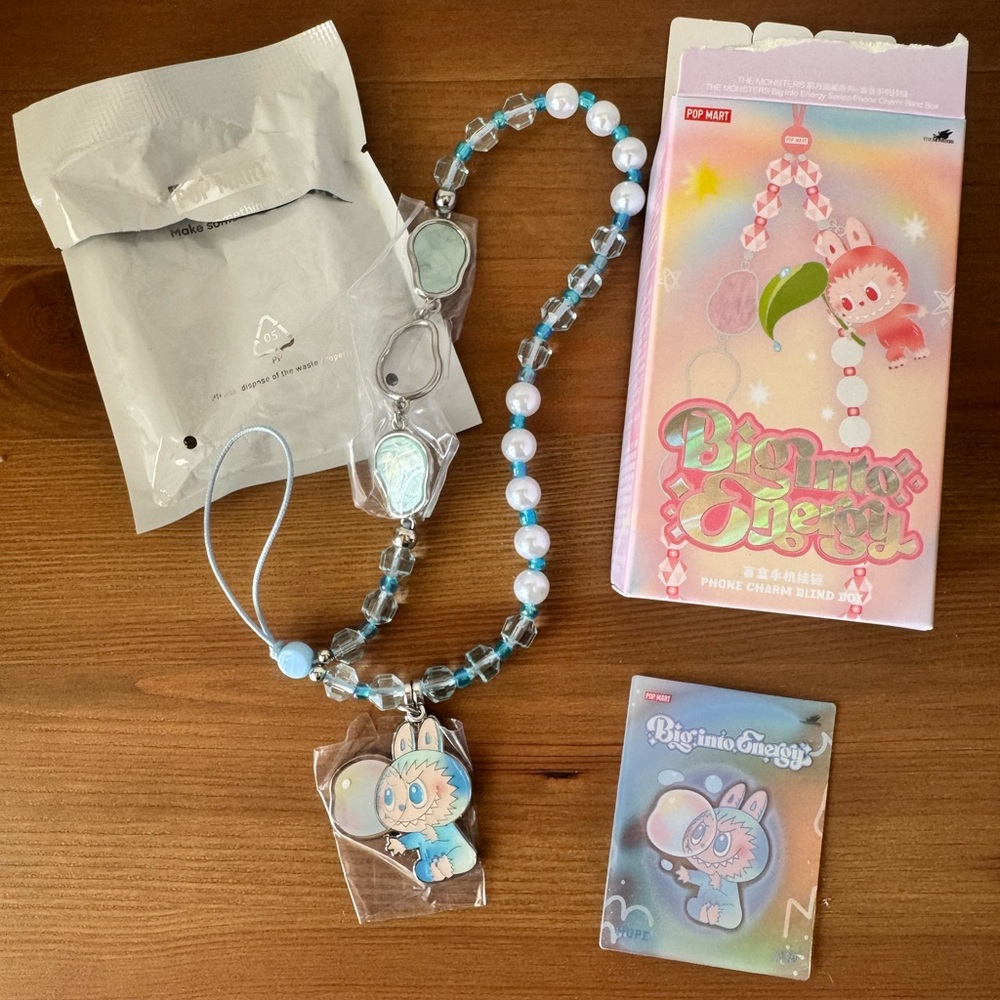 Pop Mart Labubu The Monsters Big into Energy Phone Charm Hope
